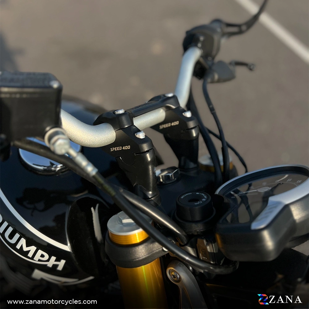 Zana-Offset Handlebar Riser Black for Triumph Speed 400 / Speed T4 4