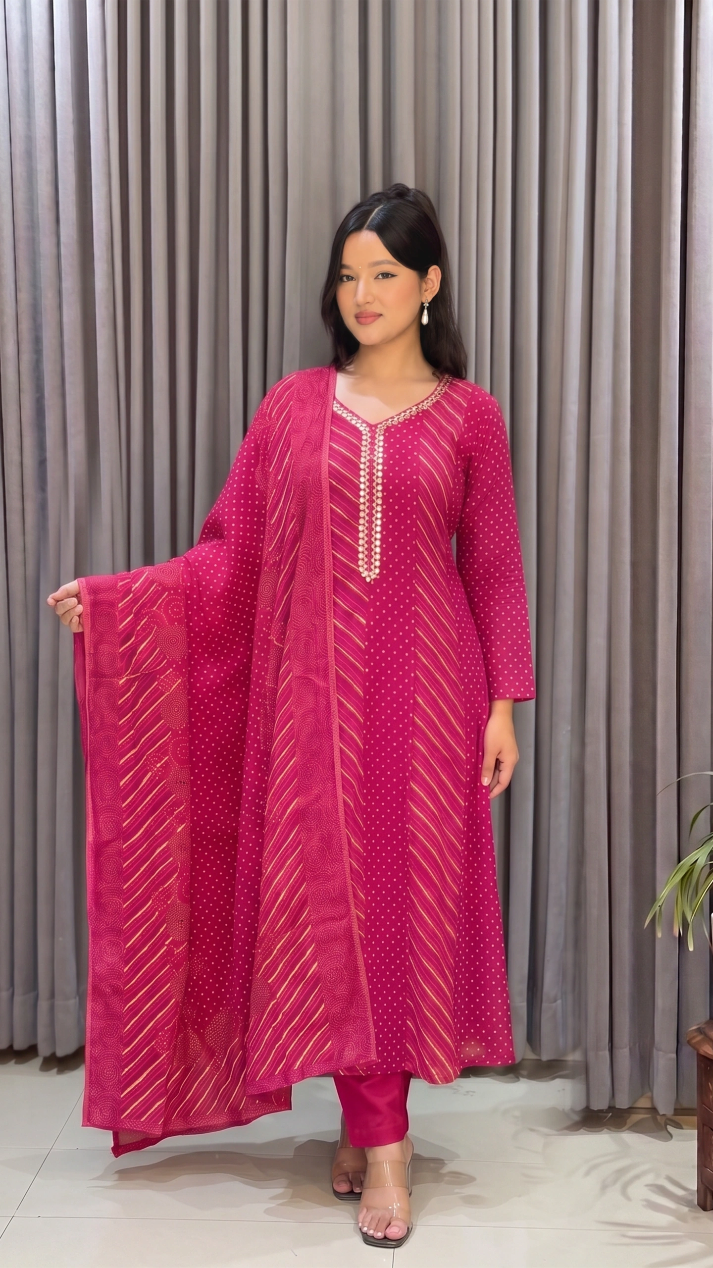 Elegant Malmal Cotton Kurthi Set 1