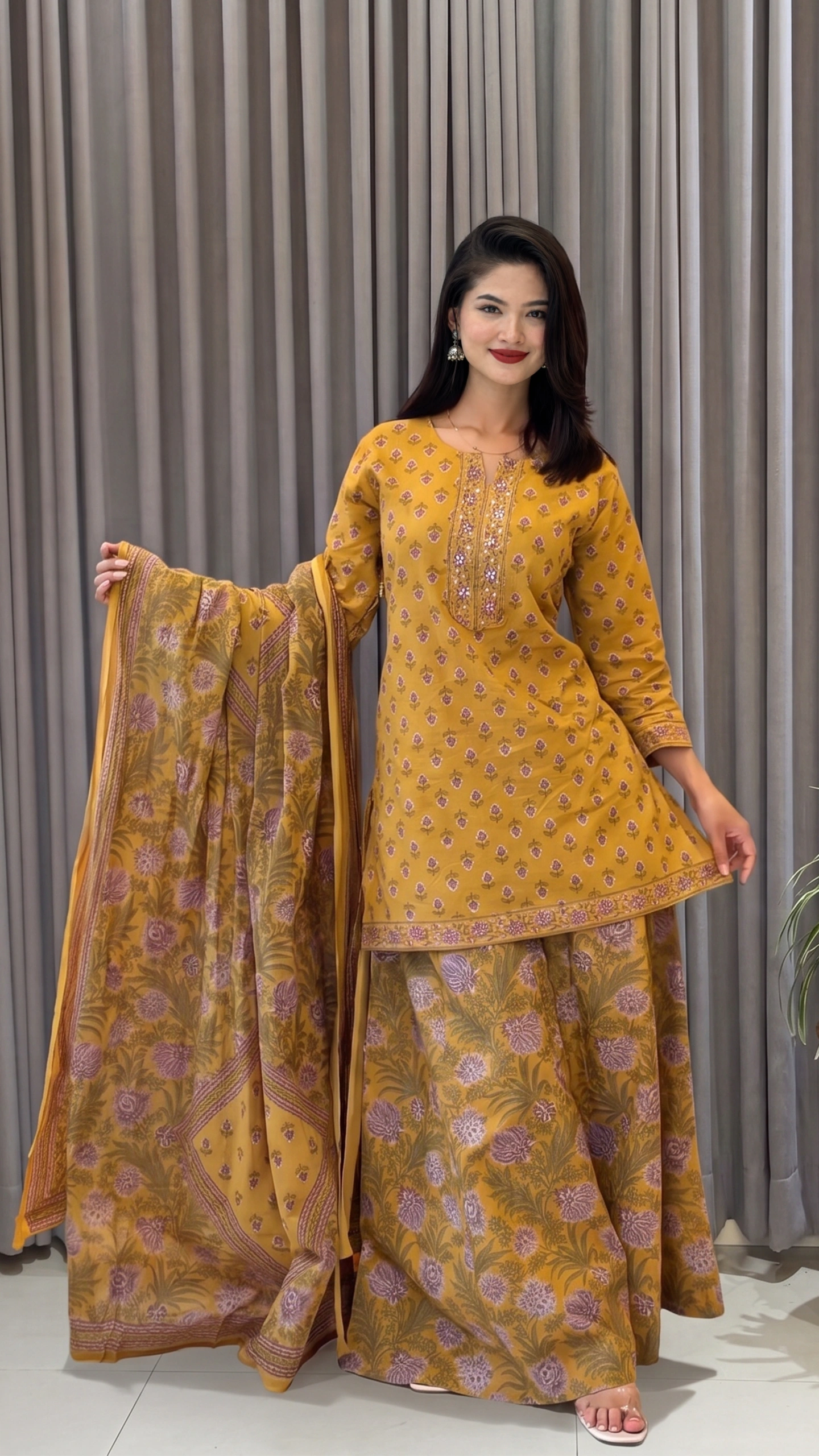 Floral Printed Sarara Set -Series M114 1