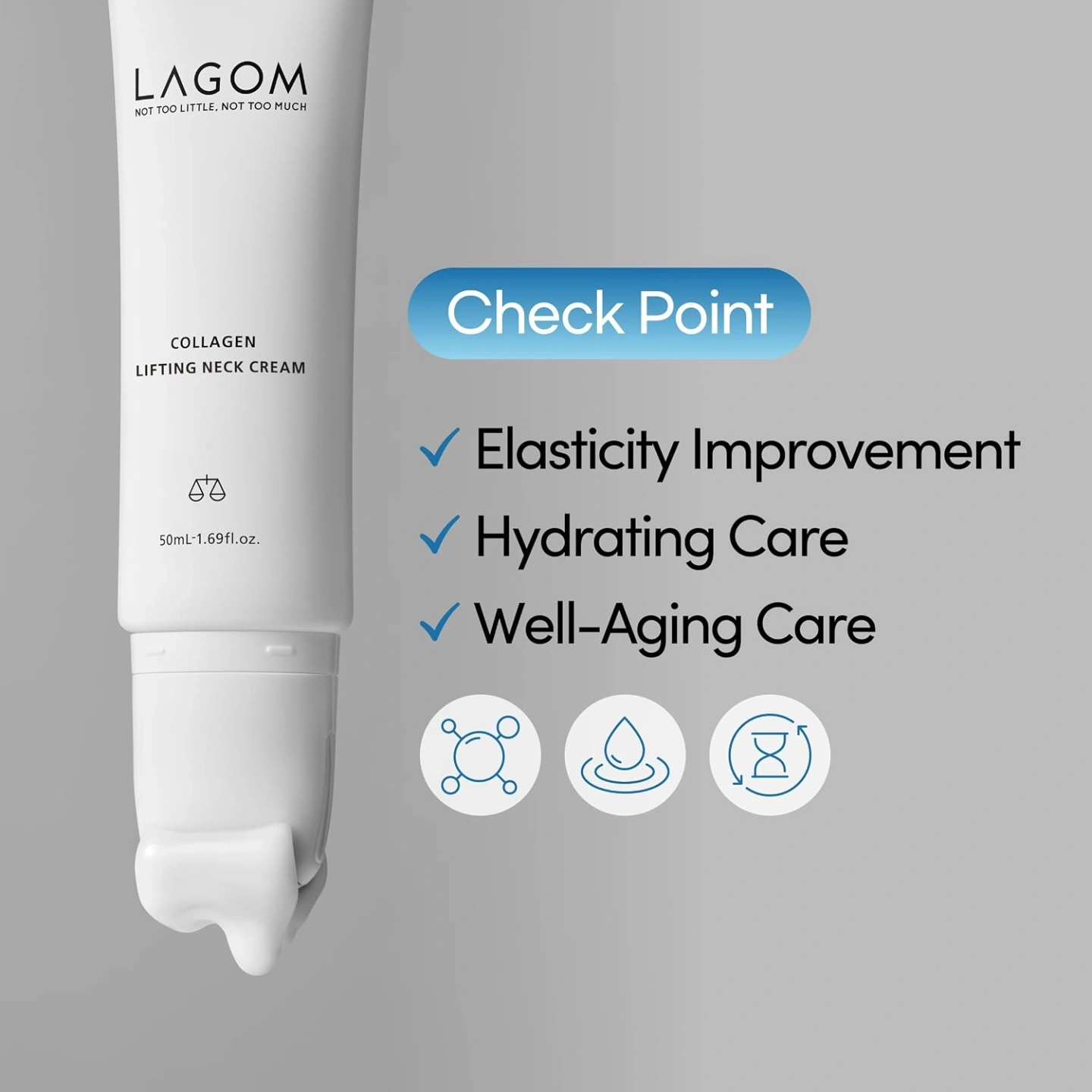 Lagom Collagen Lifting Neck Cream, 50ml 2