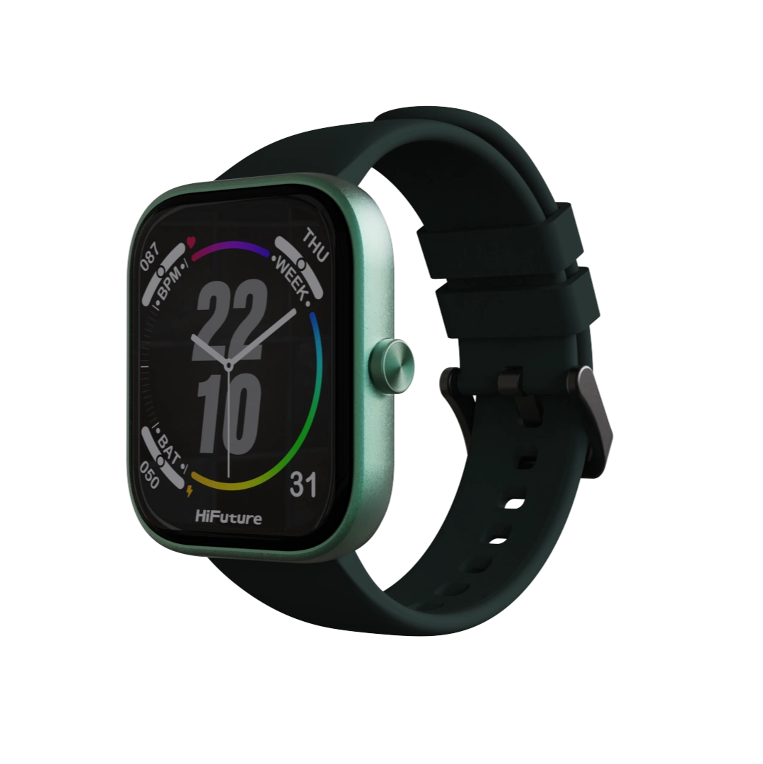 HiFuture Lume Smartwatch | 1 ATM Water Resistance | Dual Core Processor | 1.85" Bright IPS Display | Up To 7 Days Battery Life | Wireless Calling | 24/7 Health Monitoring | Aerospace Light Ultra Weight Aluminum Body | 100+ Sports Mode - LanizHub 4