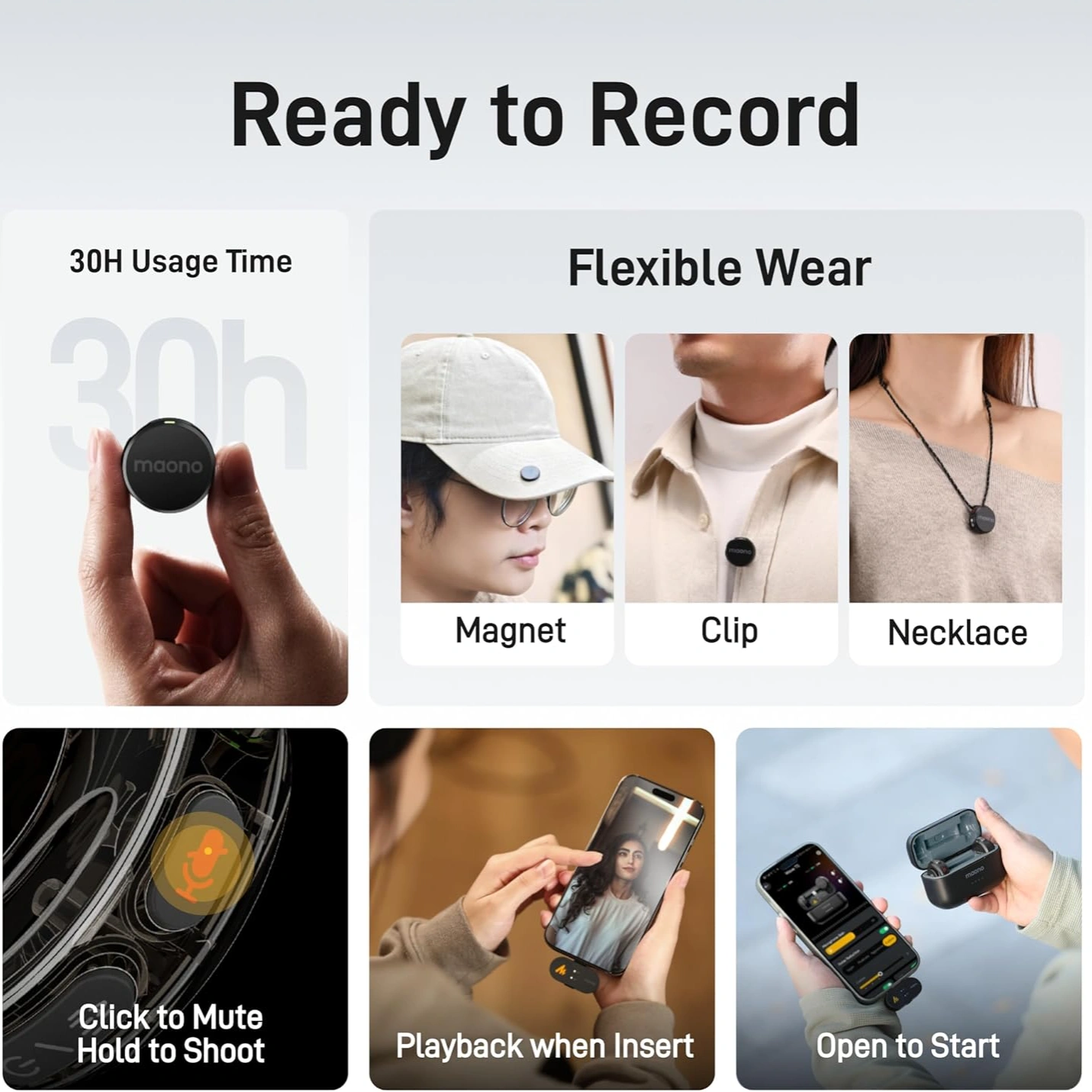 MAONO Wave T5 Wireless Microphone