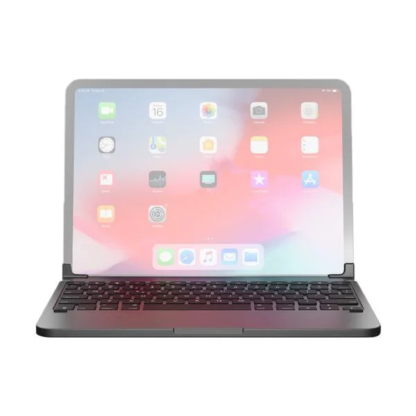 Brydge Pro+ Wireless Keyboard For IPad Pro 12.9" (3rd & 4th Gen) - Backlit, Aluminum, Gray