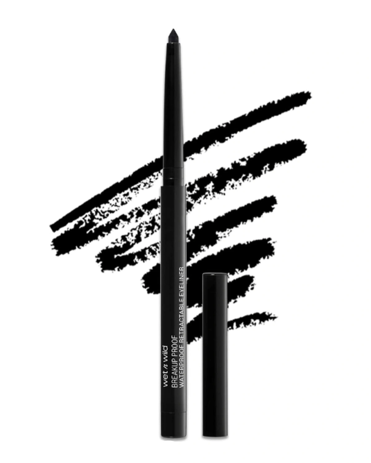wet n wild Mega Last Breakup Proof Retractable Eyeliner - Ultra-Fine Brush, Waterproof,16-Hour Long-Lasting Wear - Cruelty-Free & Vegan 1
