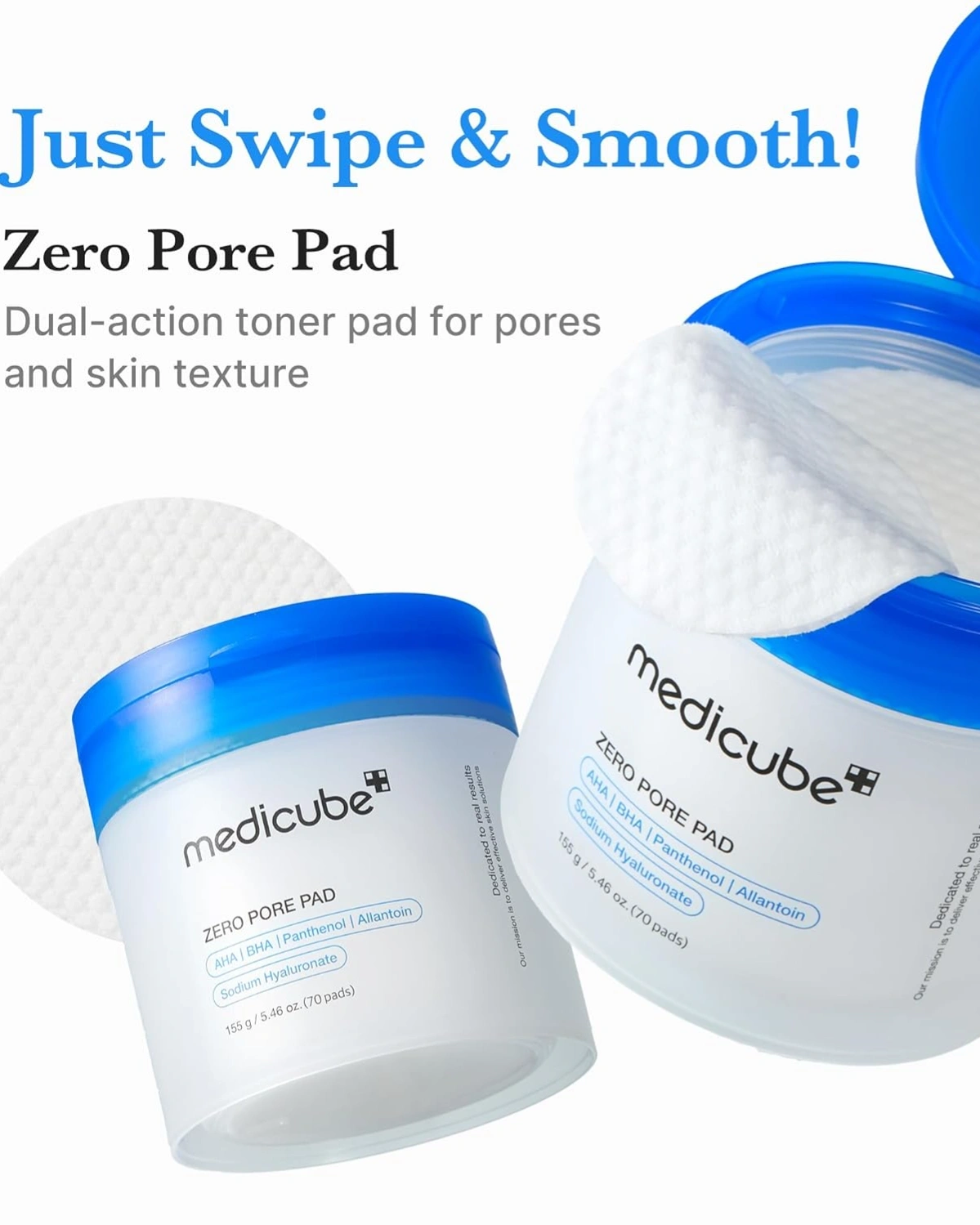 medicube Toner Pads Zero Pore Pad 2.0 for Exfoliation and Pore Care 2