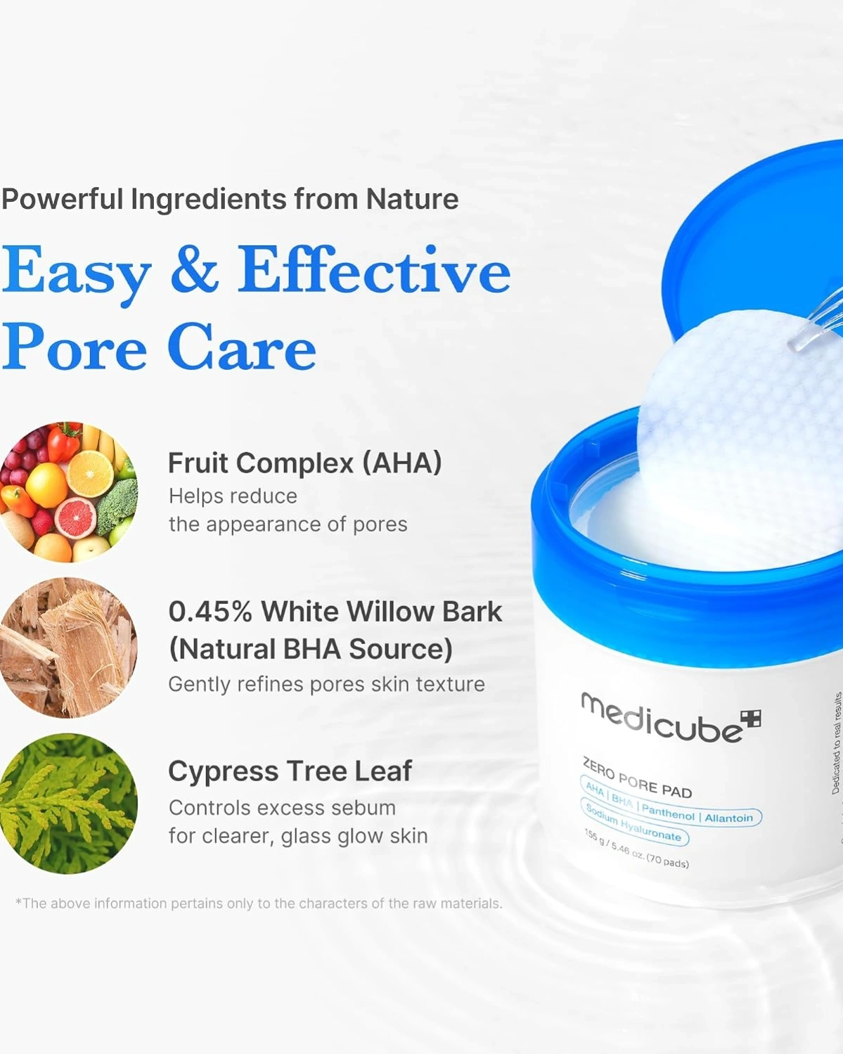 medicube Toner Pads Zero Pore Pad 2.0 for Exfoliation and Pore Care 3