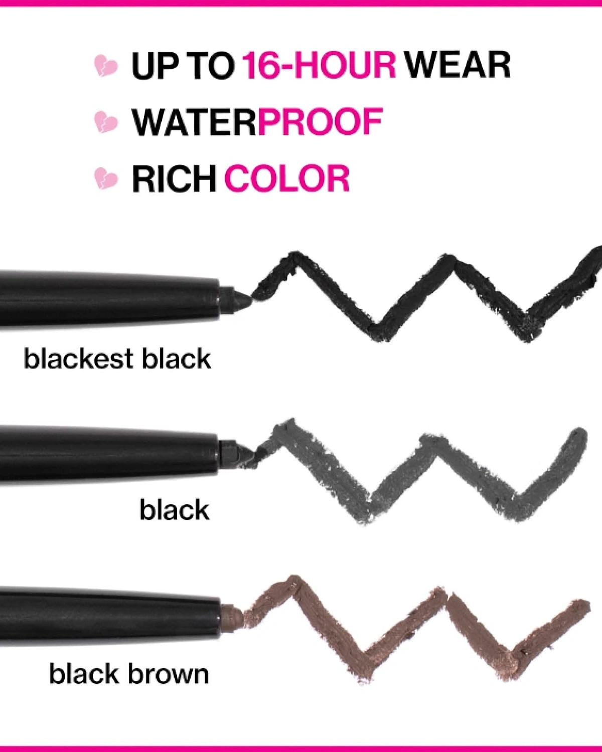 wet n wild Mega Last Breakup Proof Retractable Eyeliner - Ultra-Fine Brush, Waterproof,16-Hour Long-Lasting Wear - Cruelty-Free & Vegan 7