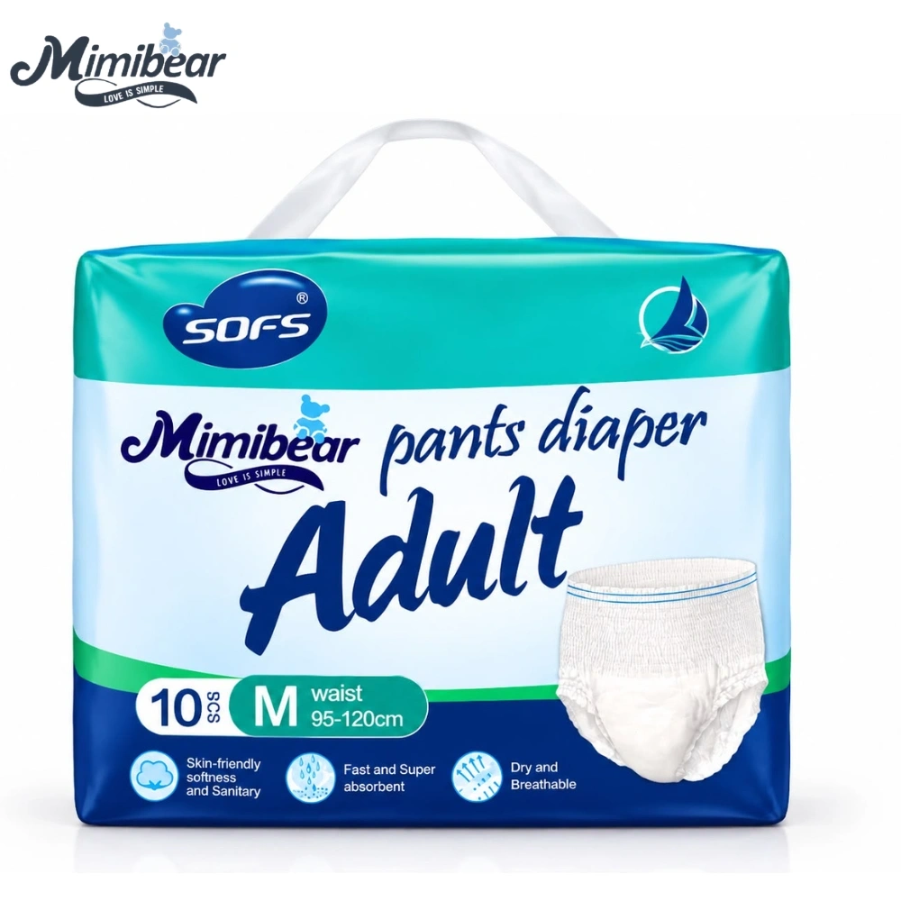 MIMIBEAR SOFS ADULT DIAPER PANT STYLE MEDIUM LARGE XL SIZE 1