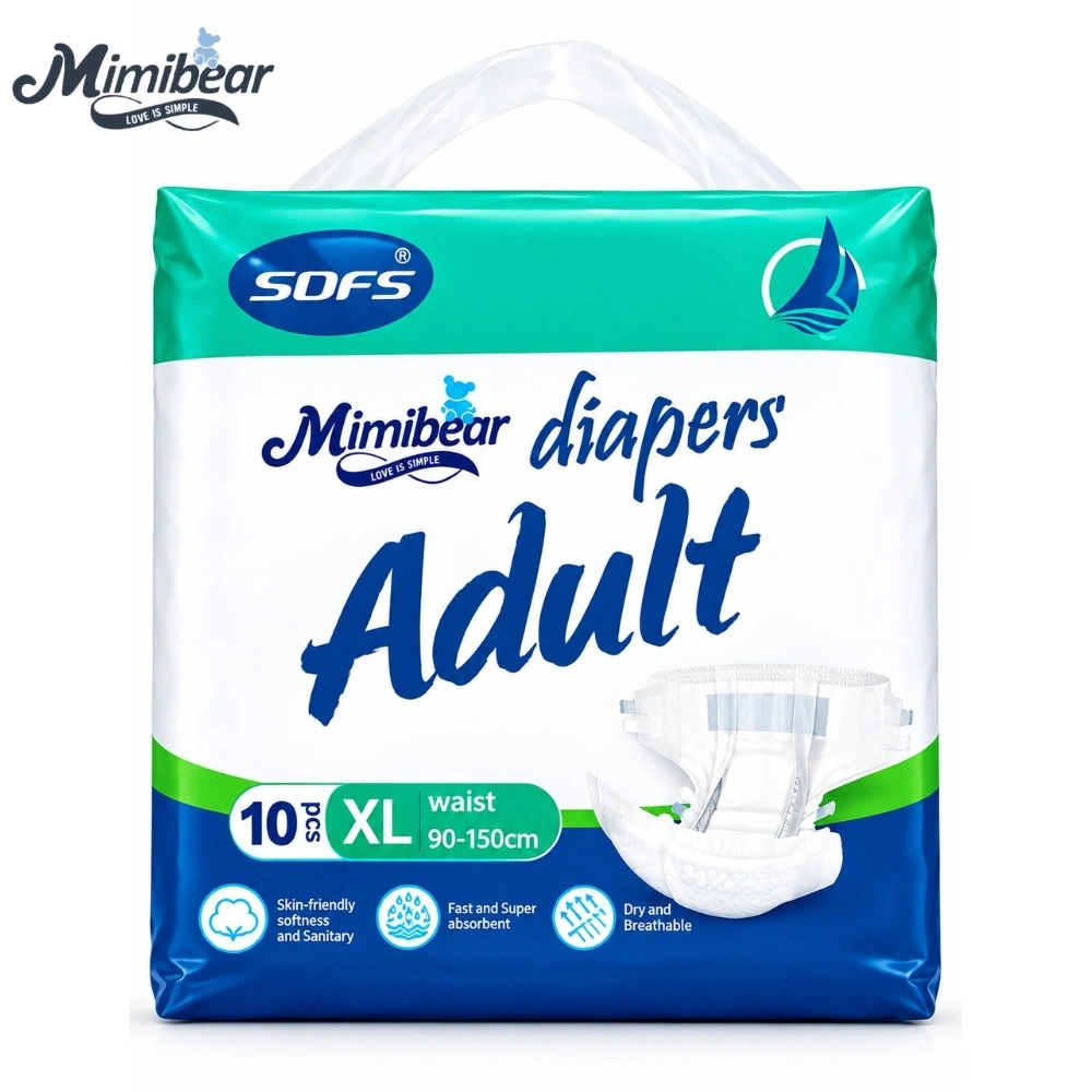 MIMIBEAR SOFS PREMIUM ADULT DIAPER TAPE STYLE MEDIUM LARGE XL SIZE 3