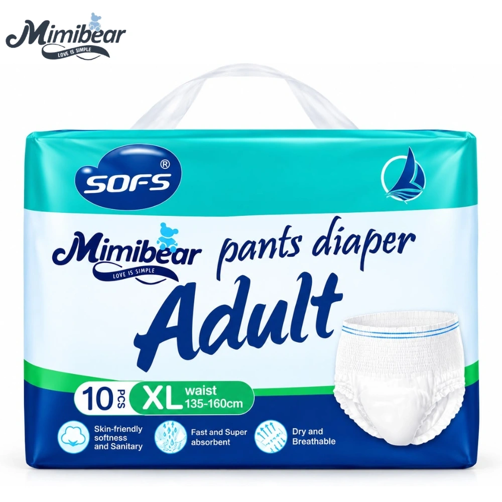 MIMIBEAR SOFS ADULT DIAPER PANT STYLE MEDIUM LARGE XL SIZE 4