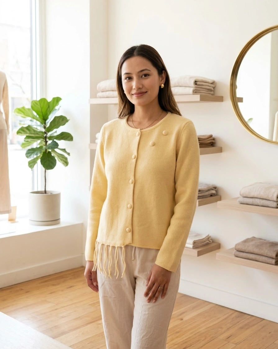 Scarf cardigan 1