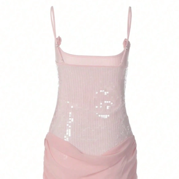 Sequin Sexy Spaghetti Strap Party Clubwear Holiday Vacation Dress 2
