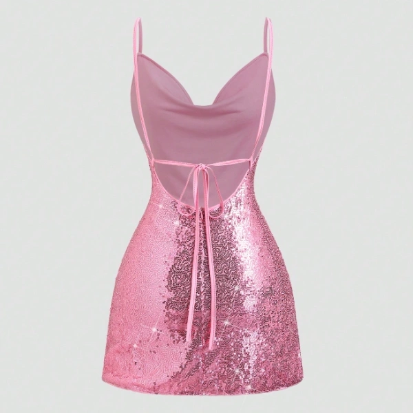 Backless A-Line Sweet Vacation Chic Mini Ruffle Strap Dress 2