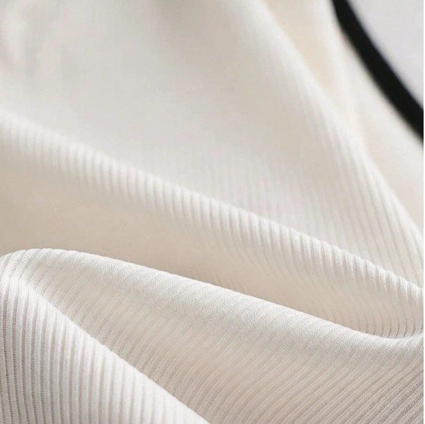 Black White Color Block Halter Top And High Waist Shorts Set 3