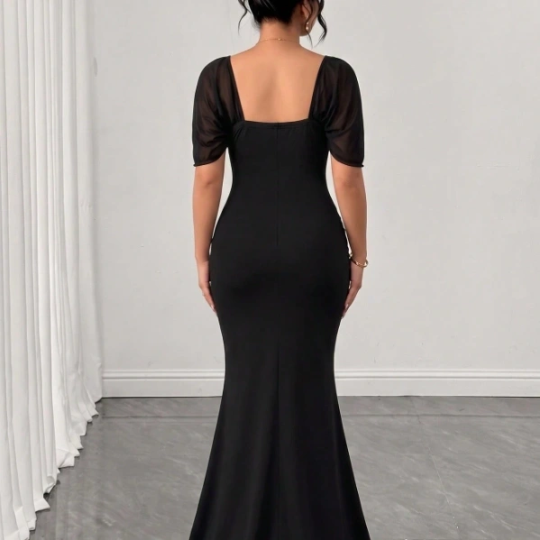 Elegant Sexy Waist-Cinched Party Dinner Formal Sexy Dresse 2
