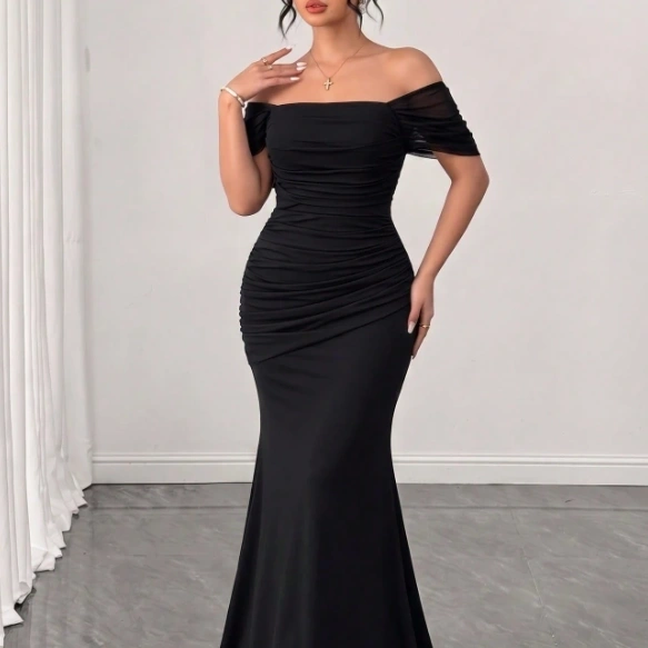 Elegant Sexy Waist-Cinched Party Dinner Formal Sexy Dresse 3