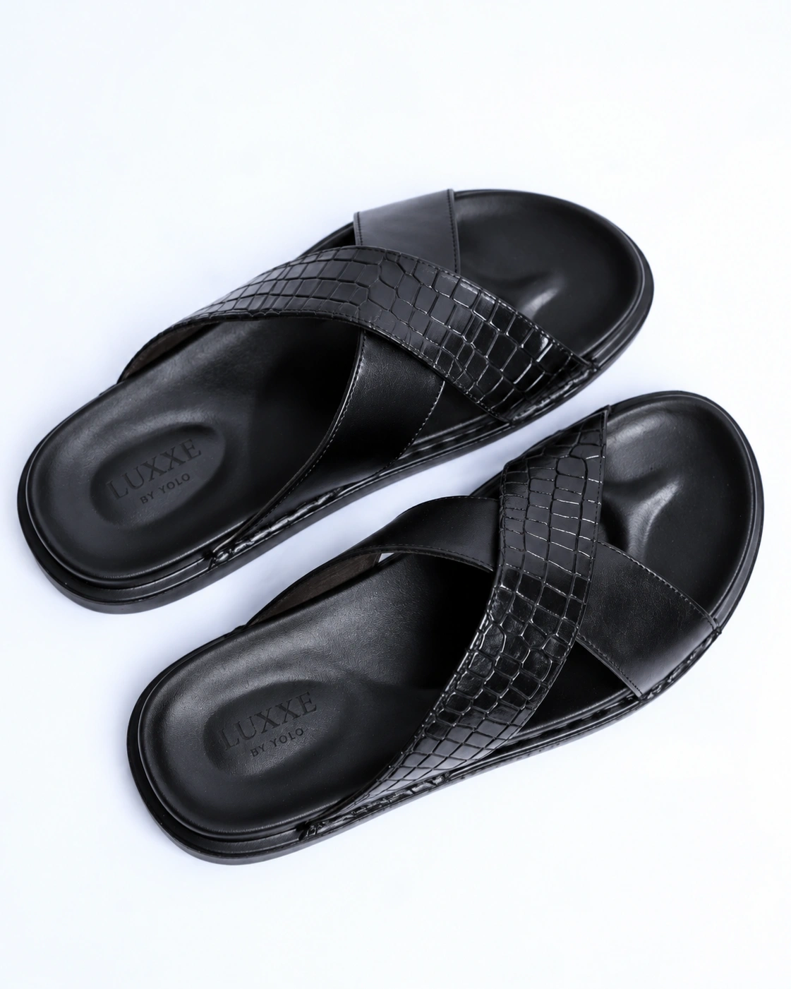 Leather sandals (XS-croco) 4