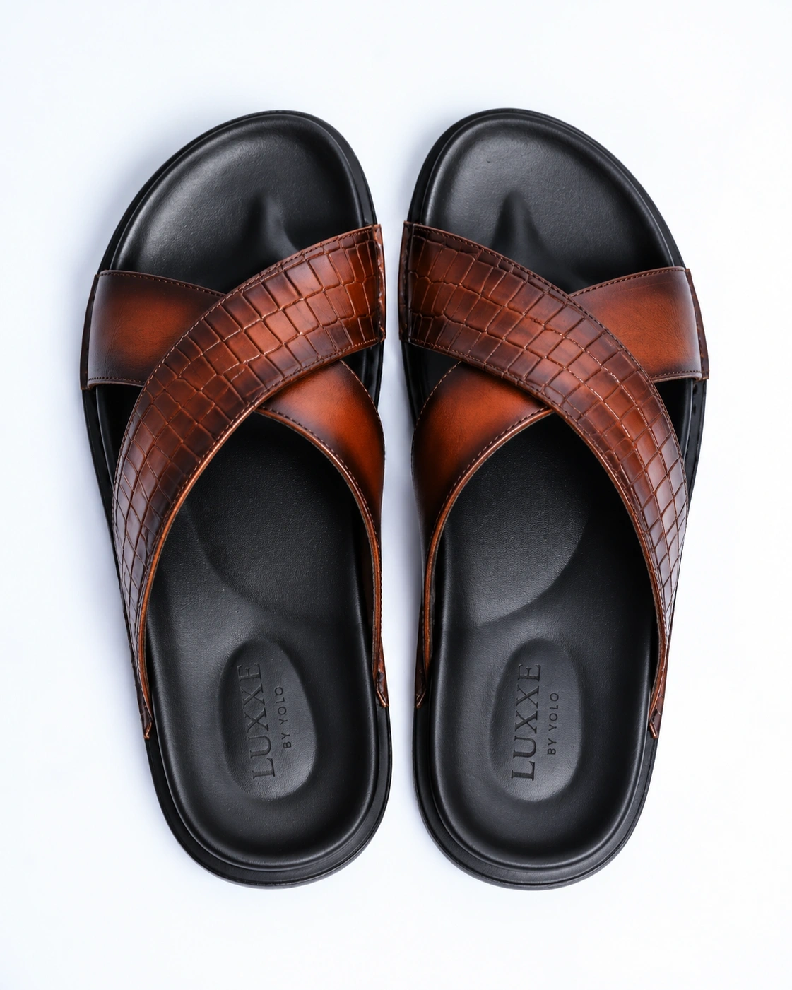 Leather sandals (XS-croco) 5