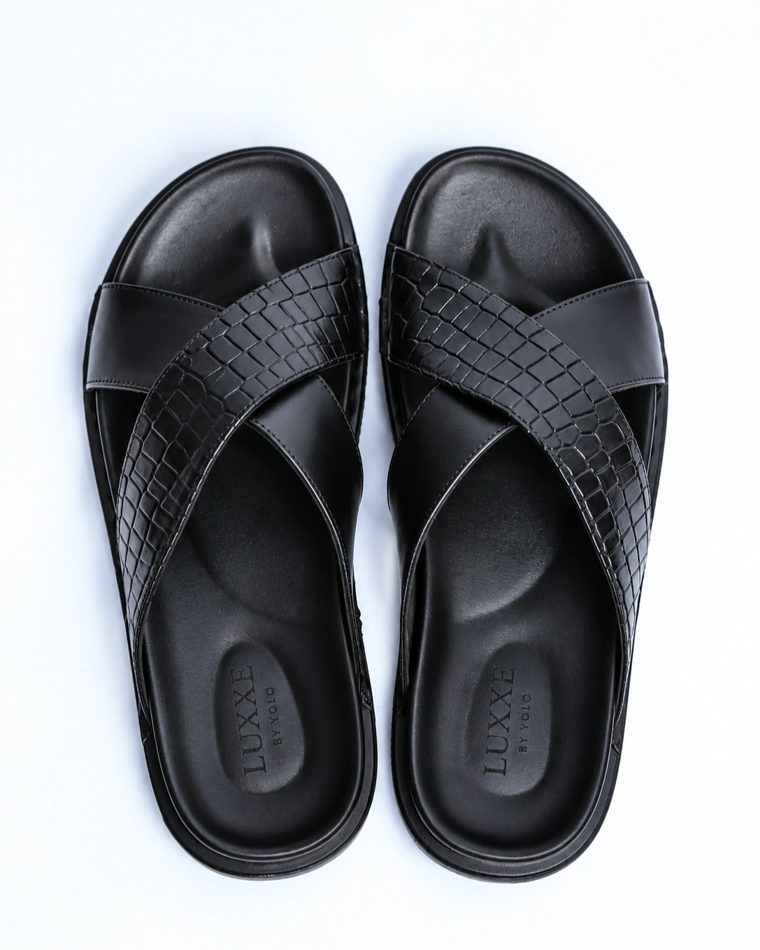 Leather sandals (XS-croco) 3