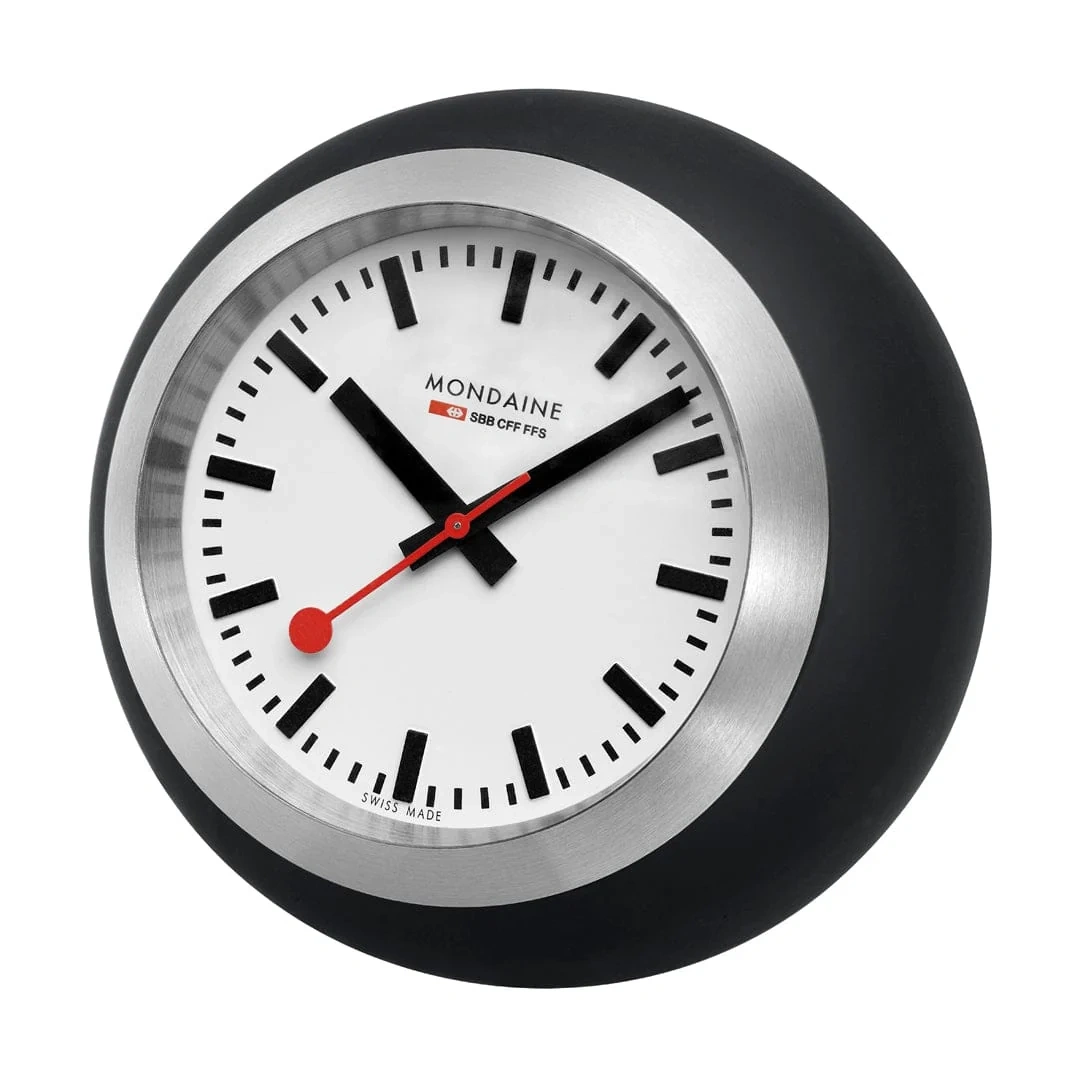Mondaine 60mm A660.30335.16SBO Globe Clock Black 3