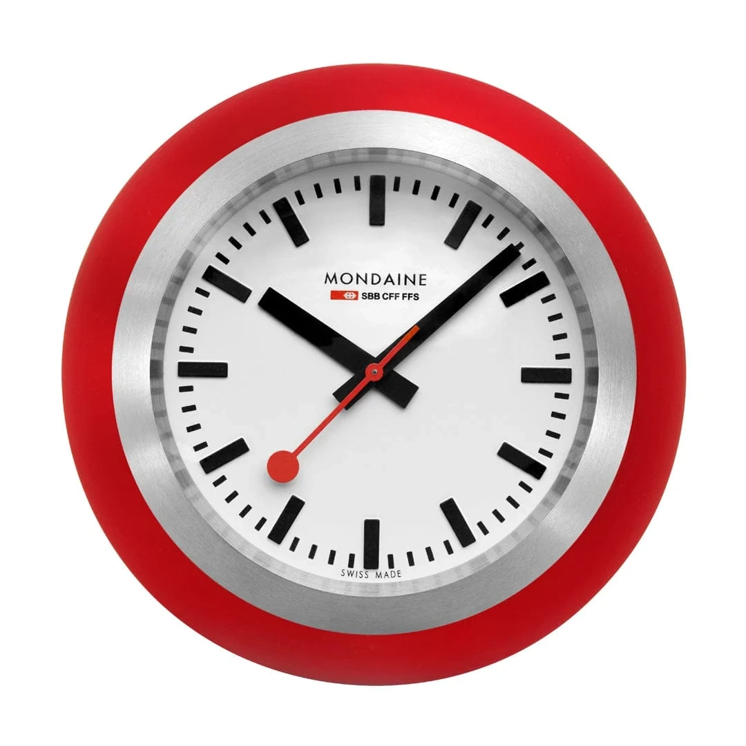 Mondaine 60mm A660.30335.16SBP Globe Clock Red 1