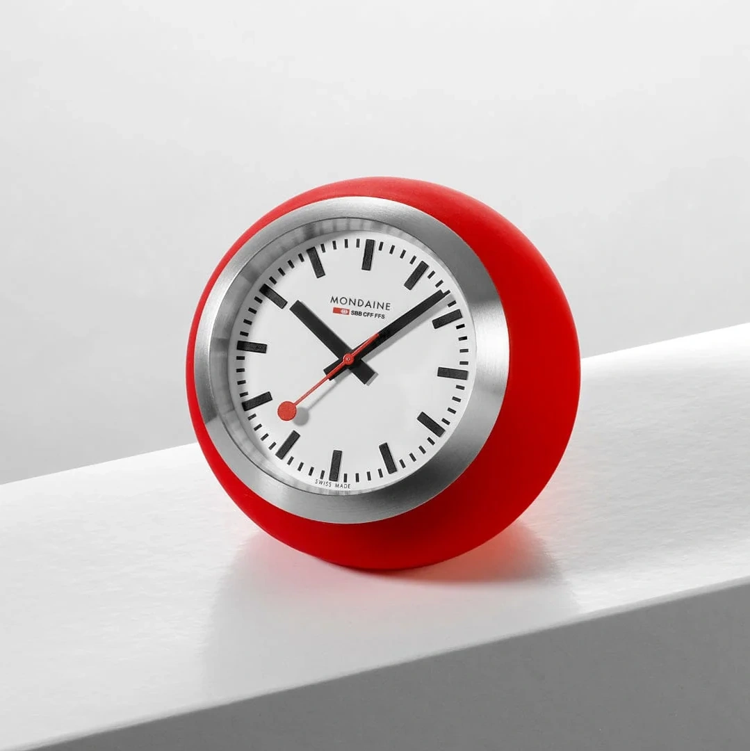 Mondaine 60mm A660.30335.16SBP Globe Clock Red 5