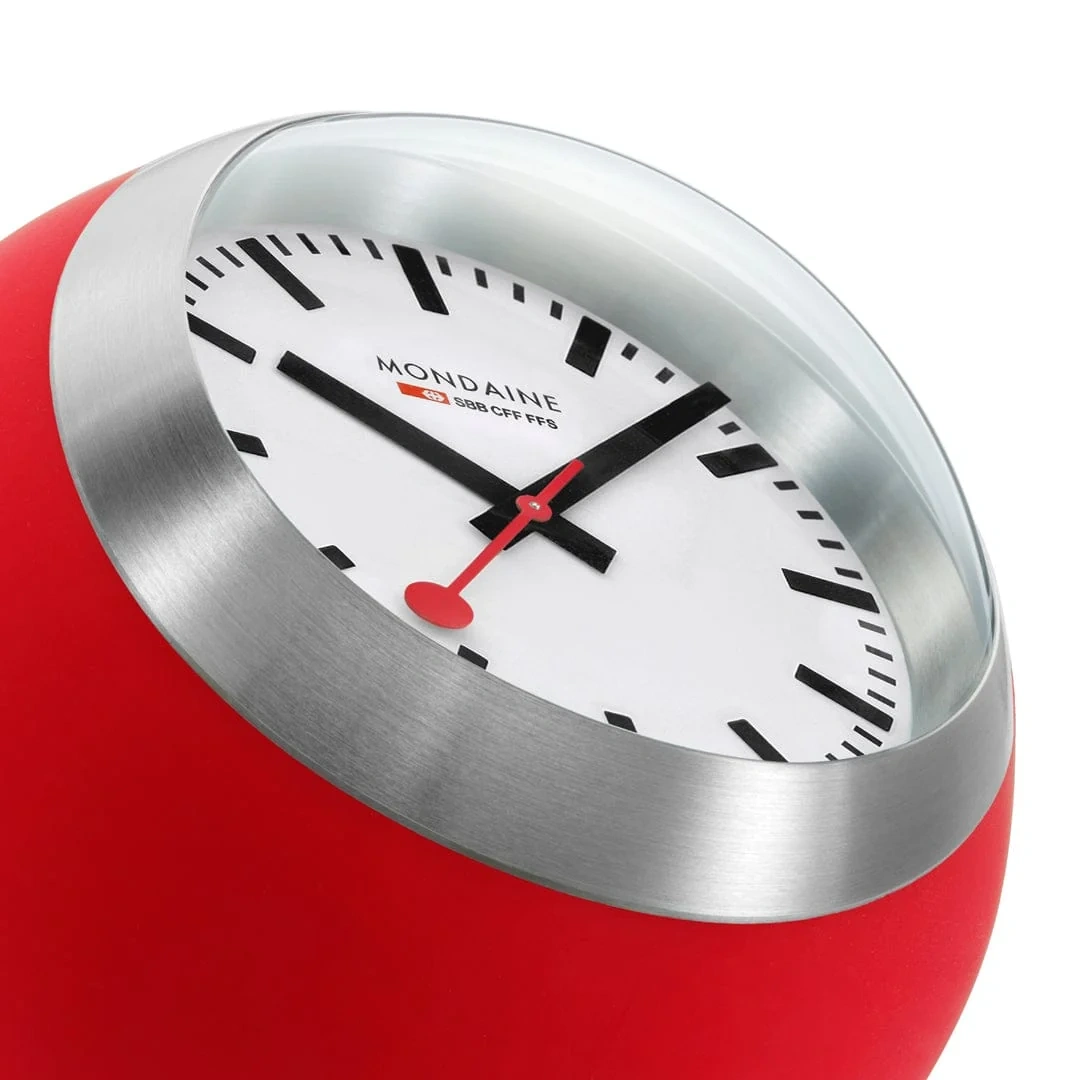 Mondaine 60mm A660.30335.16SBP Globe Clock Red 3