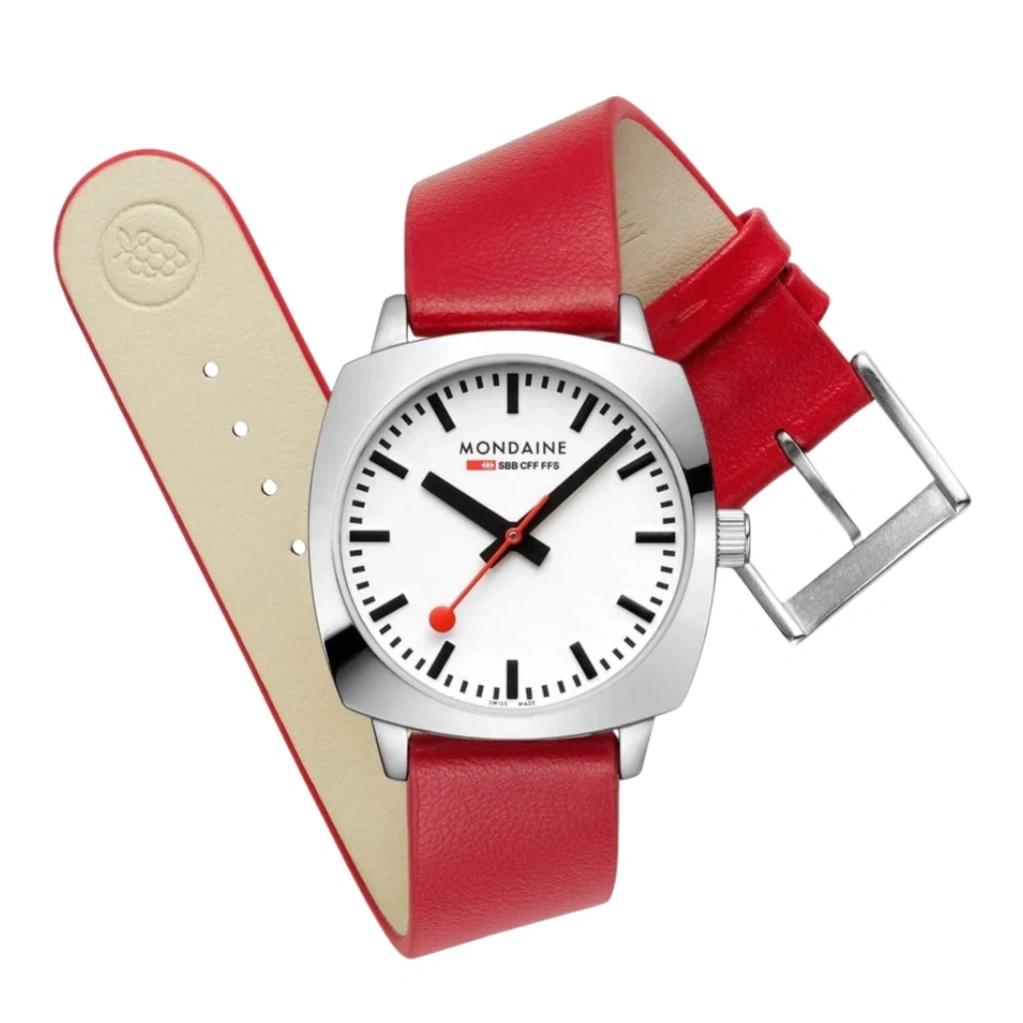 Mondaine Petite Cushion 31mm MSL.31110.LCV Ladies Watch 3