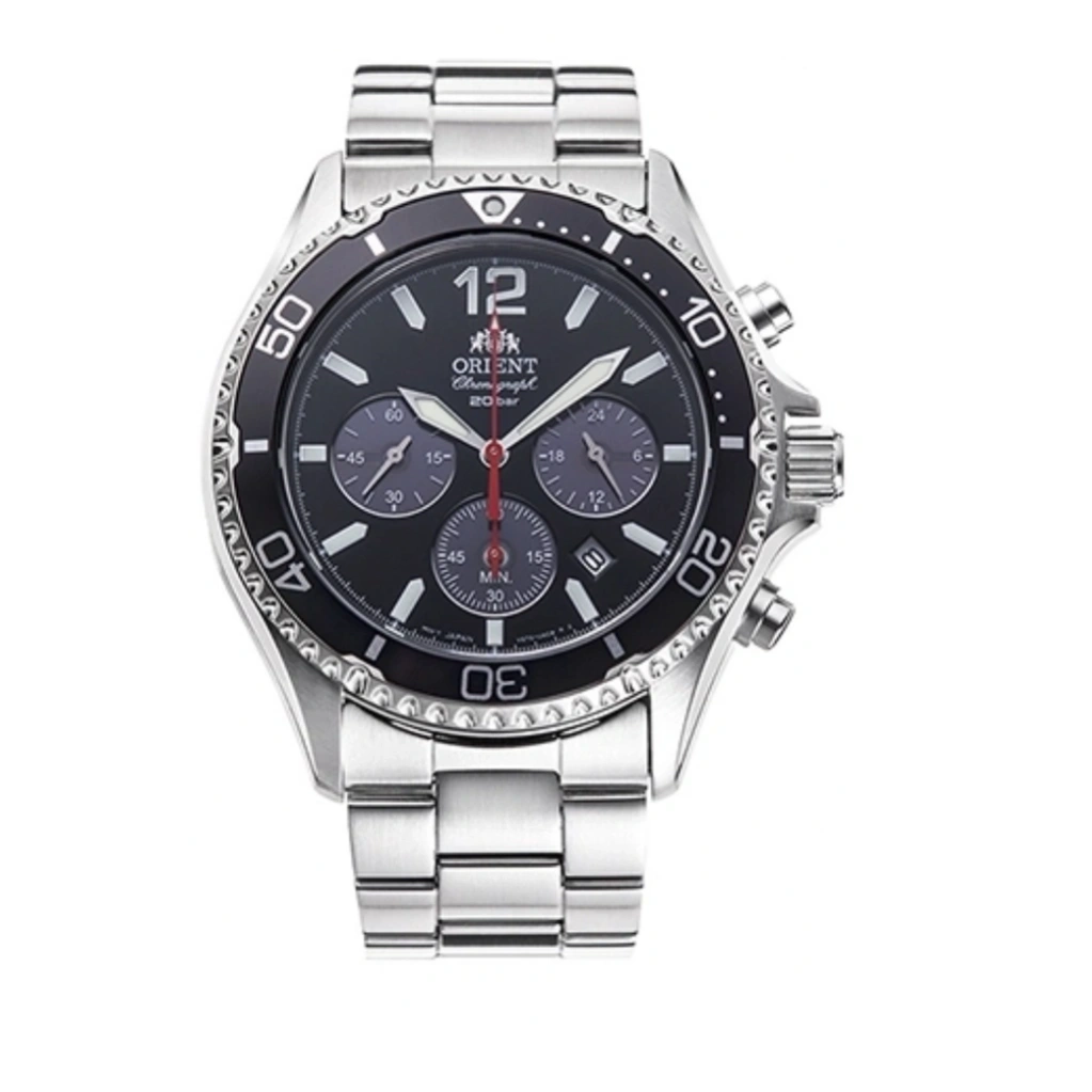 Orient Mako Chronograph Solar 42.8mm RA-TX0202B 1
