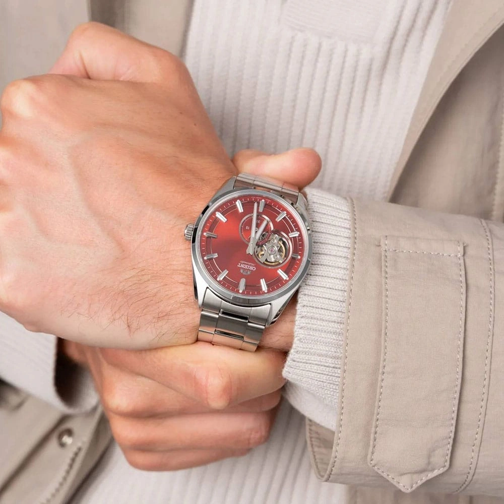 Orient Stretto Semi Skeleton 40.8mm RA-AR0010R 2