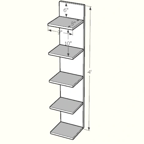 Floating Book Shelf 3