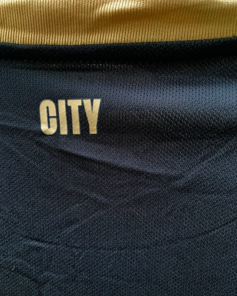 Manchester City 2026/27 Away Jersey & Shorts Set – A-Grade Football Kit (Black/Gold) 4