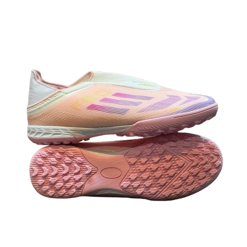 F50 Futsal Boot Laceless Pink 1