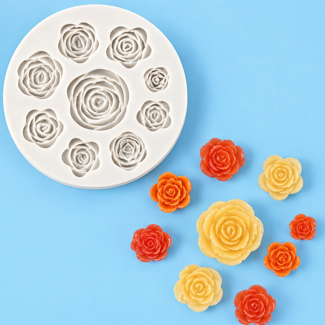 Rose topping mold 1