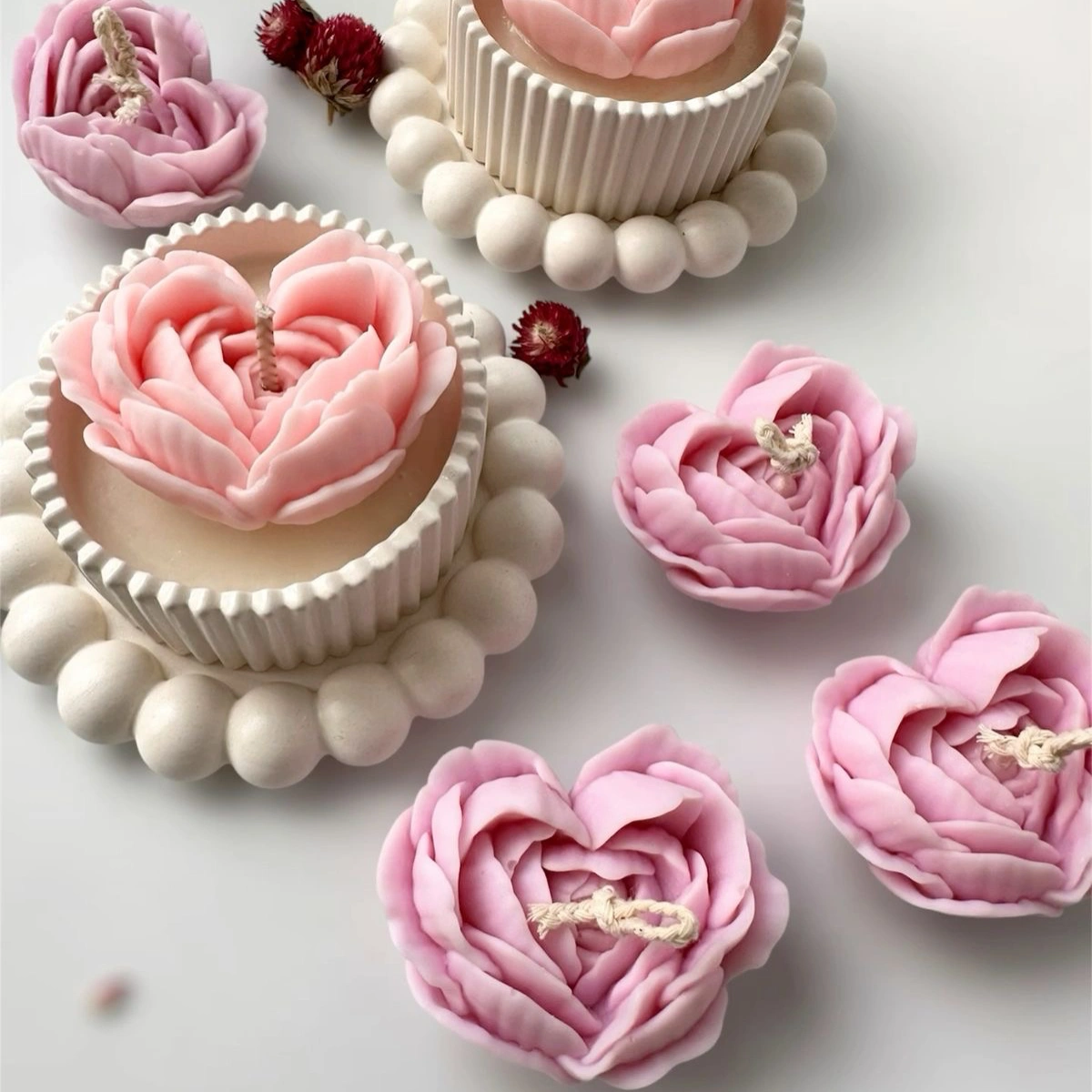 Heart rose mold 1