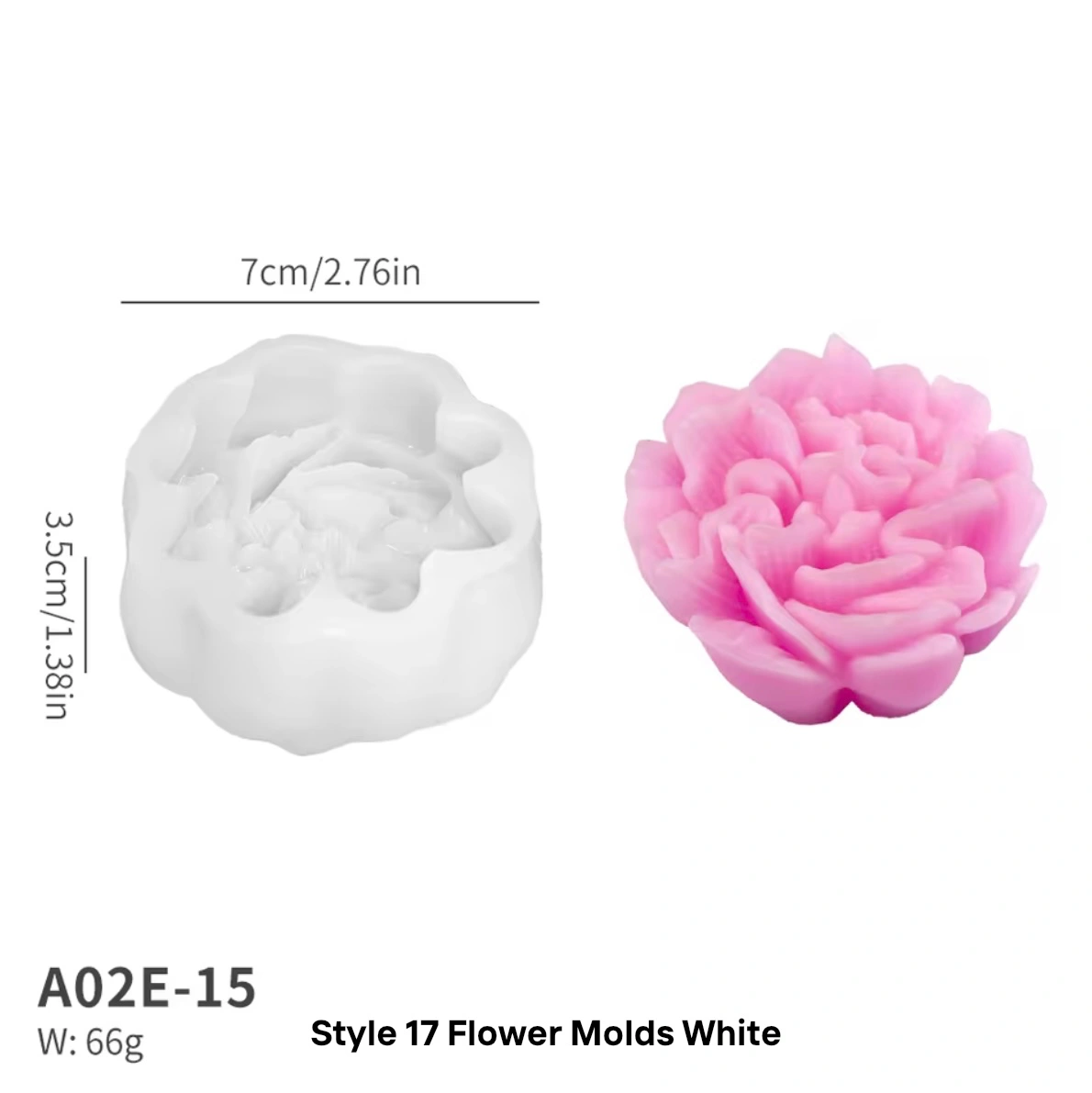 Vissy carnation flower mold 2