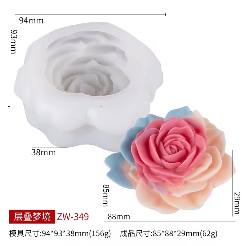 Blooming rose mold 1
