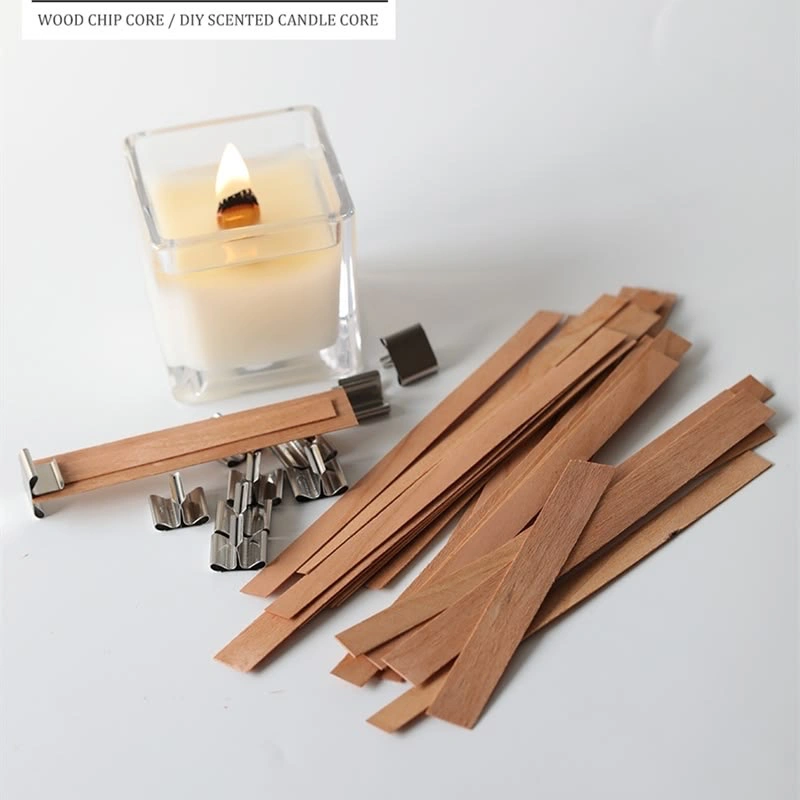Wooden wick (pack of 10pcs with clip) 1
