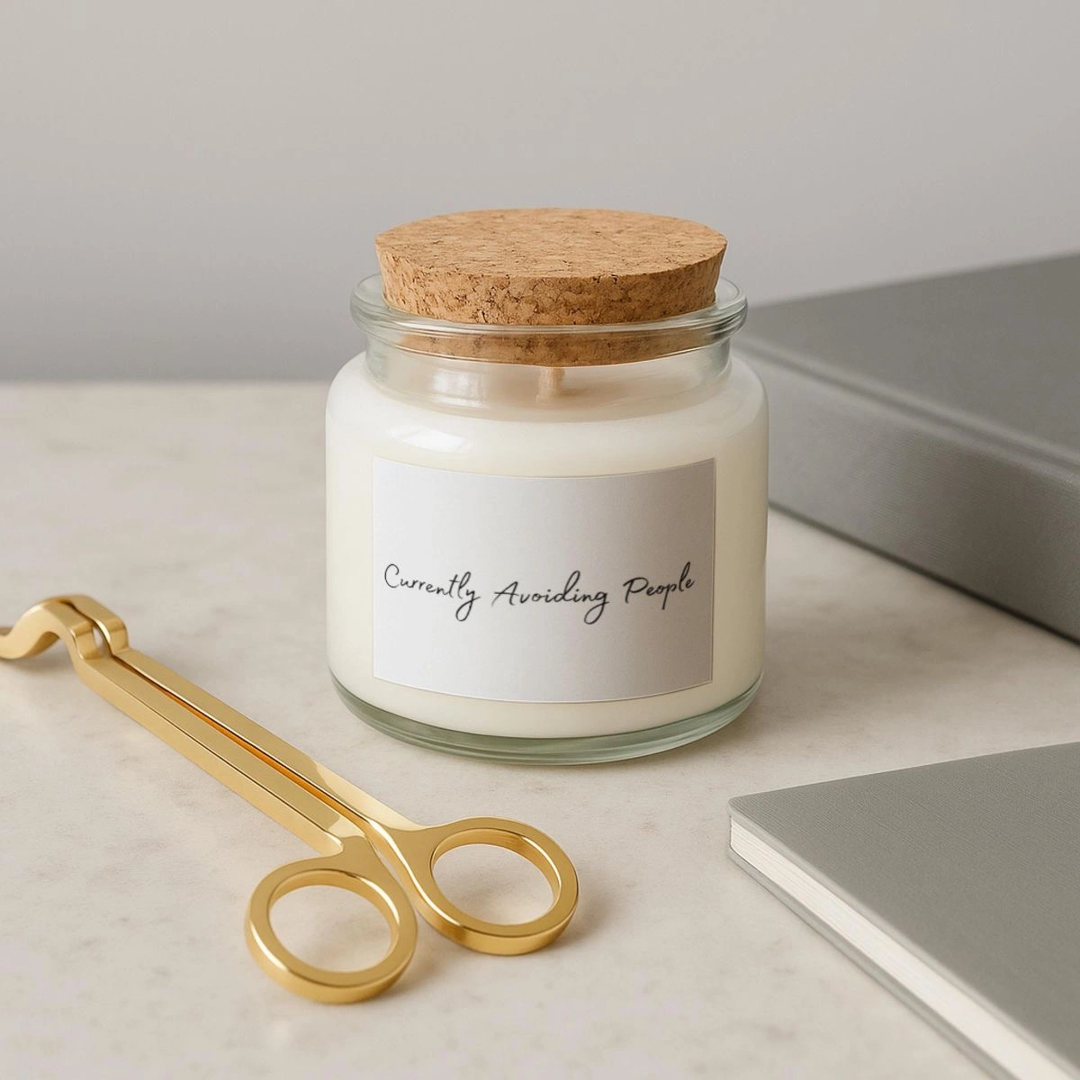 Cork lid glass jar 1