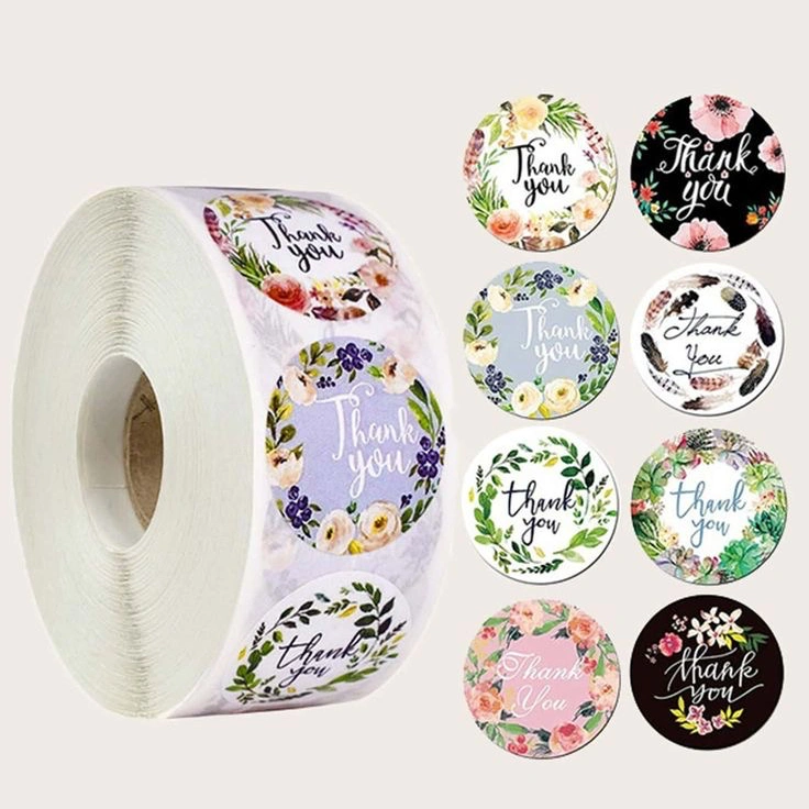 Thank you sticker roll 1