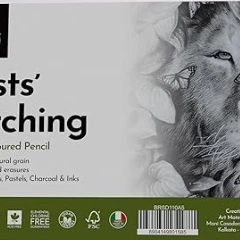 Artists sketching charcoal A5 110gsm, 80 sheets 1