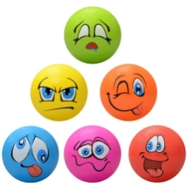 One two fun crazy faces balls 1