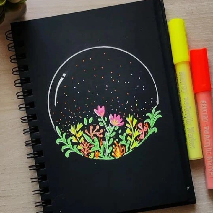 Brustro Black Sketchbook, Wiro Bound 2