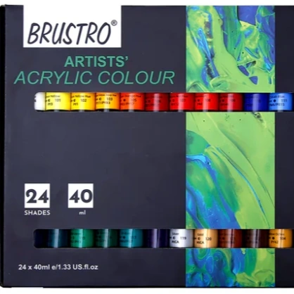 BR Artists acrylic colour 24 shades 40 ml 1