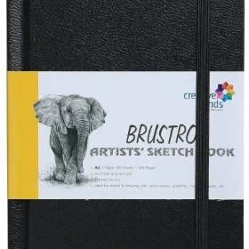 BR Artists Sketch Book A6 Size Stitched Bound 160 Pages, 110 Gsm 1