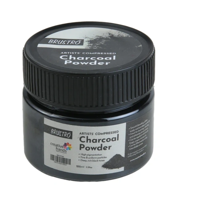 Brustro Artists' Compressed Charcoal Powder 100 ml 1