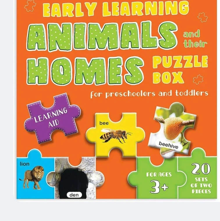 Early Learning Animals & Their Homes Puzzle Box For Preschoolers And Toddlers By Wonder House Books 1