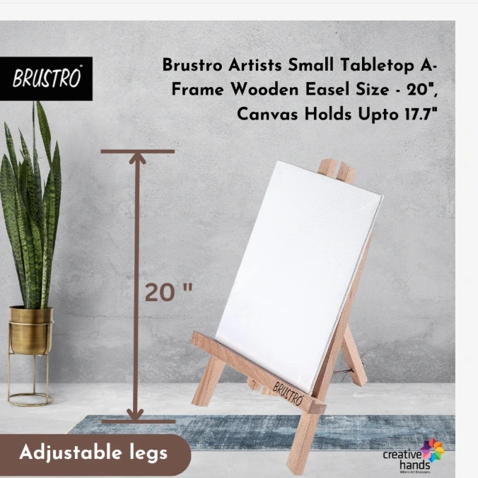 Brustro Artists' Tabletop A-Frame Wooden Easel 4