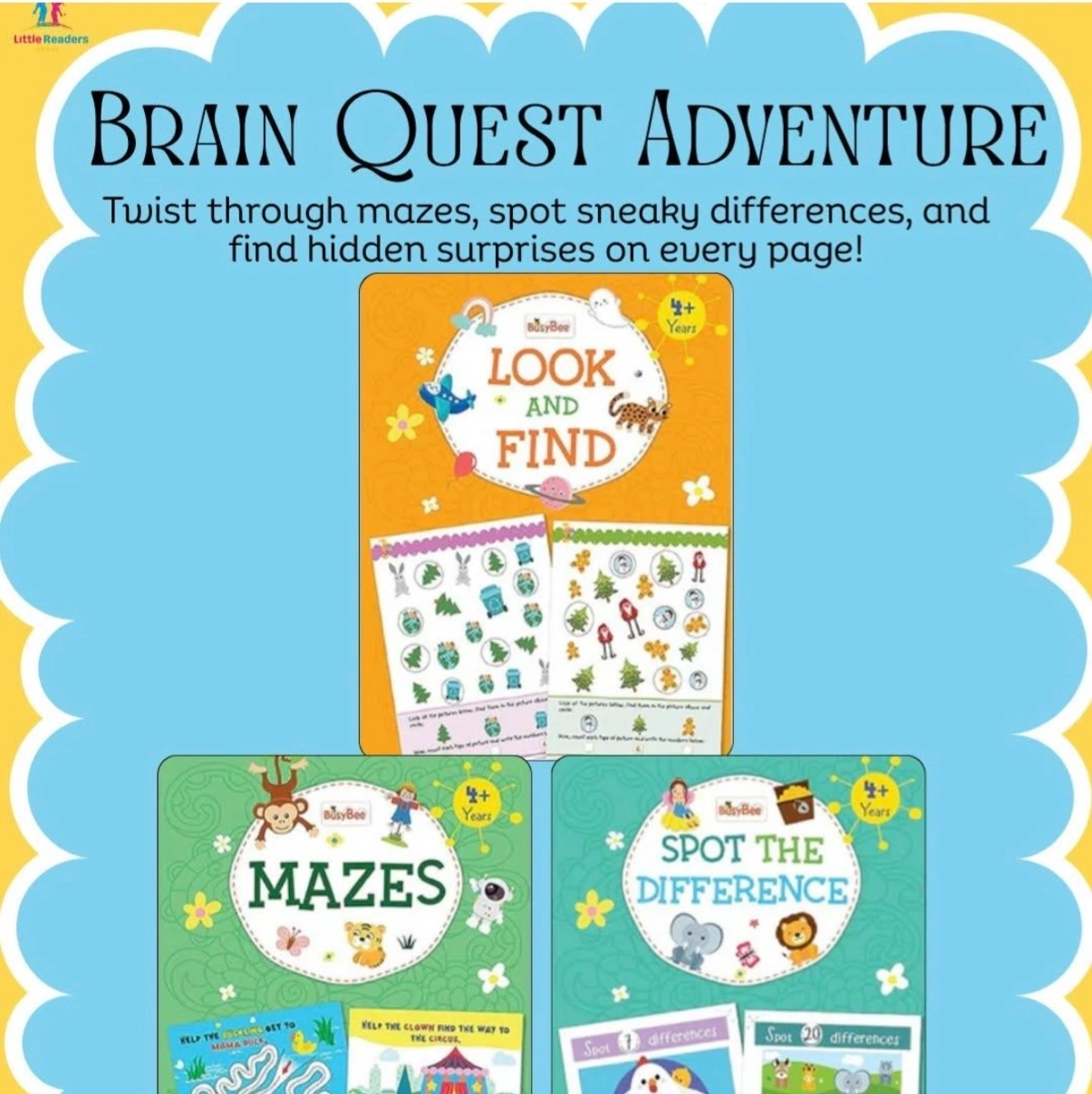 Puzzles and Brain Quest books for kids 1