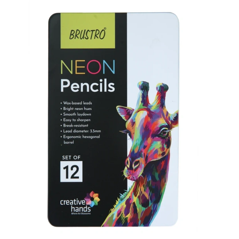 Brustro Neon Pencils Set of 12 1